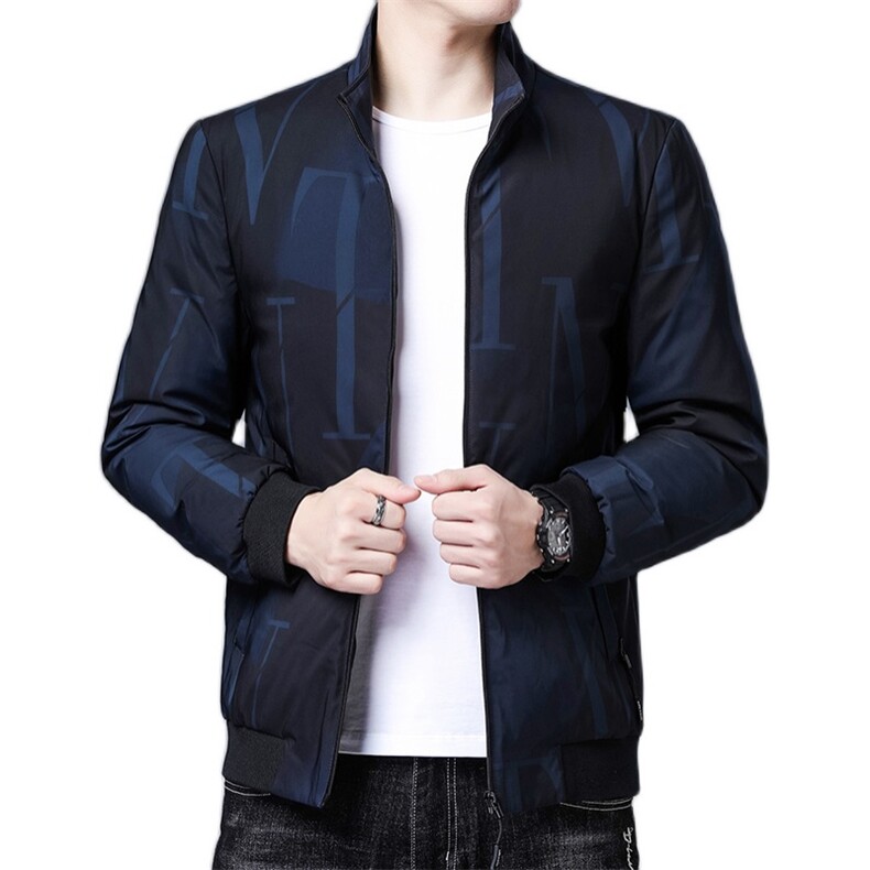 A931369加厚立领帅气羽绒服男式修身男士外套冬季潮流P165,男装棉衣,电商B360