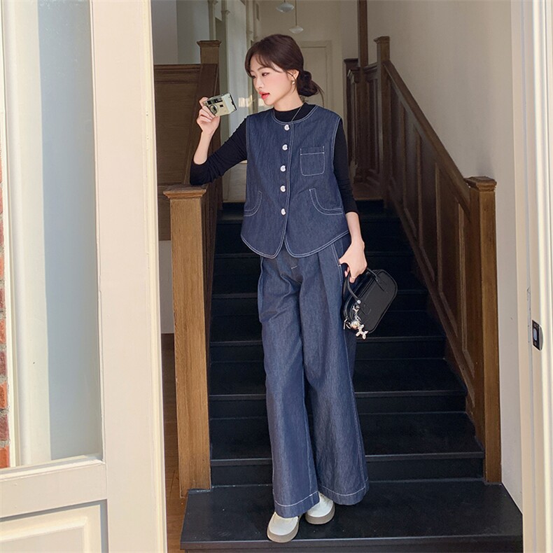 2025年春季马甲两件套,女装套装/套裙,浙宝069