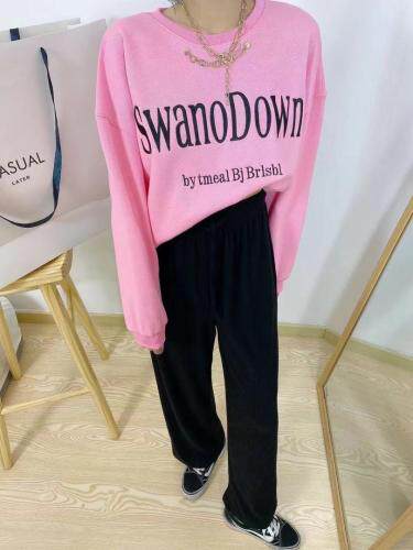 Simple.简希2021款春季欧美风新款字母印花卫衣，女装卫衣/绒衫，simple简希