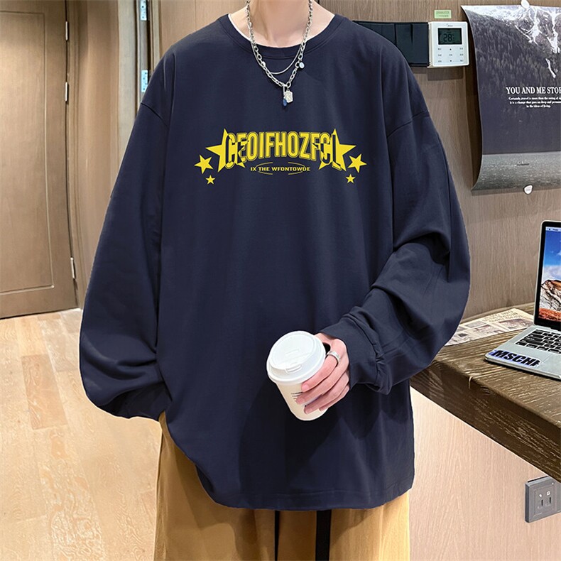 抖音得物供货量大从优可提供视频美式长袖T恤CT786特P25,男装T恤,电商A486-1