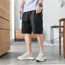 2021时尚新款休闲大码港风短裤裤子K8009-P40，男装休闲裤，电商A128