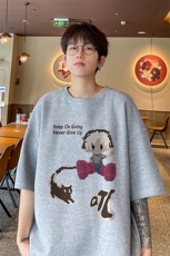 量大优！供视频！港风华夫格短袖T恤半袖男HT160-特P18，男装T恤，电商B367