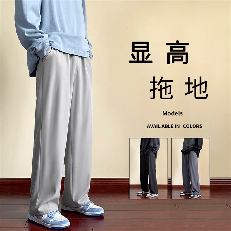 宽松直筒裤子男/女2023冬季潮牌休闲长裤 1228  特批25图片
