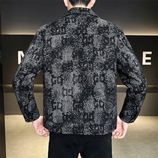 毛呢50羽绒服男士数据款修身保暖外套潮牌印花B317/25322/P215，男装羽绒服，电商B317