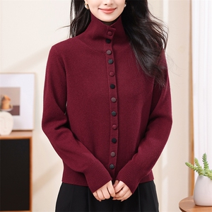 新款bao现货2025春秋方领毛衣女士套头长袖秋冬打底针织衬衫图片