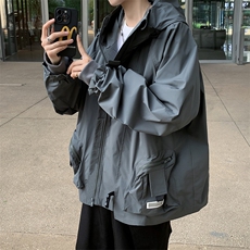 秋冬季户外潮流机能风夹克潮牌连帽工装冲锋衣外套男W7900-P72，男装夹克，星座512-4