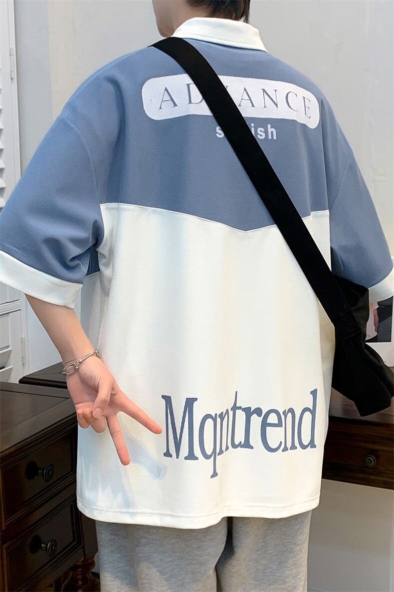 夏上新青少年刺绣半袖T恤时尚印花翻领Polo衫男女628-P40控价68,男装Polo衫,电商A441-1