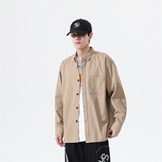 可二开25春秋款高品质纯棉水洗衬衫外套CS2243，男装衬衫，电商A161