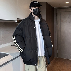 抖音得物二开可供视频拼接织带三防加厚羽绒棉衣外套棉服LL6667，男装棉衣，电商A486