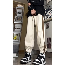 秋季休闲裤男宽松束脚裤拼色卫裤K7721-P50加绒P60控68加绒控78，男装休闲裤，星座209-2