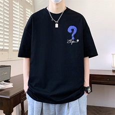 夏季男短袖t恤高品质多工艺发泡印大码T恤衫HF8390-P34，男装T恤，星座1206（原A206）