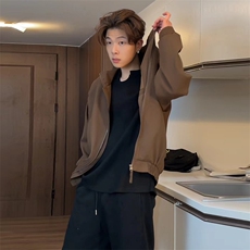 深度库存春潮牌简约宽松美式时尚复古休闲夹克男JK001-P50限价88，男装夹克，电商A178