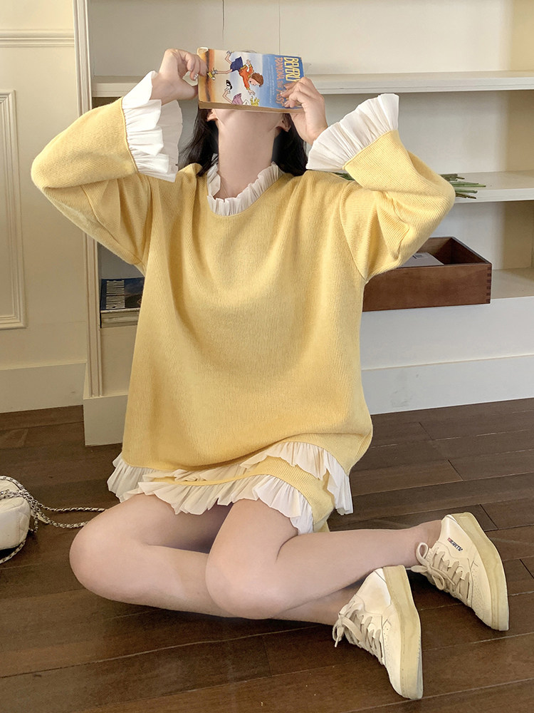 xian货·数据款2026春款荷叶边套装P140198,女装套装/套裙,2C262