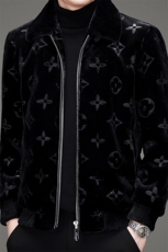 新款中青年男式翻领外套金貂绒保暖休闲夹克外套SNNJDR11801-P350，男装夹克，电商B212（原钱塘6029）