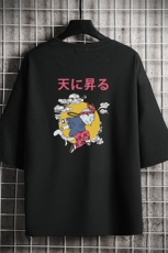 Q11012-P30春夏季七分袖t恤男大码五分袖男短袖中袖，男装T恤，电商A040A