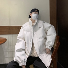 F101-P105冬季潮牌加厚PU皮棉衣男2024新款高级感羽绒棉服外套，男装棉衣，星座512-6