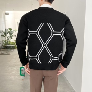 毛衣长袖2023慵懒菱形潮针织衫开衫MG02P43图片