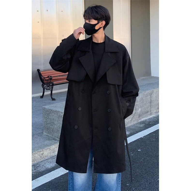 2026秋季新款双排扣风衣男长款上衣外套DSA157B-J2525-P108现货,男装风衣,电商A157B