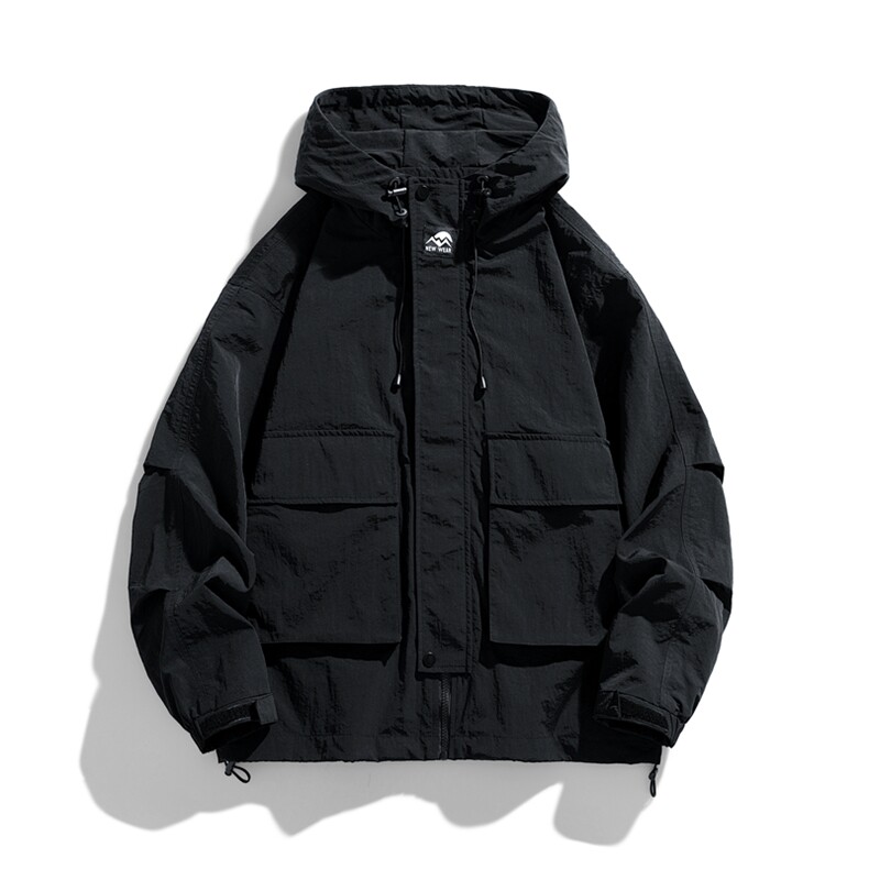 春季新款现货三防户外夹克男连帽冲锋衣外套DSA157B-J93-P60,男装夹克,电商A157B