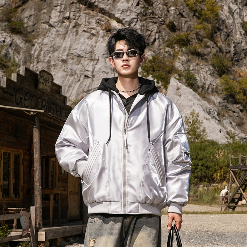 311B-1-YZ-9235-P210控359潮牌提花情侣百搭立领羽绒服抗皱风防，男装羽绒服，星座311B-1