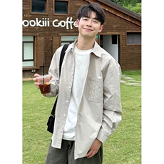 衬衫男长袖秋季新款休闲衣服潮流百搭高级感春秋A079-C3079-P37，男装衬衫，电商A079
