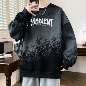 卫衣男孩春秋学生帅气新款潮牌长袖衣服圆领休闲上衣青少年打底图片