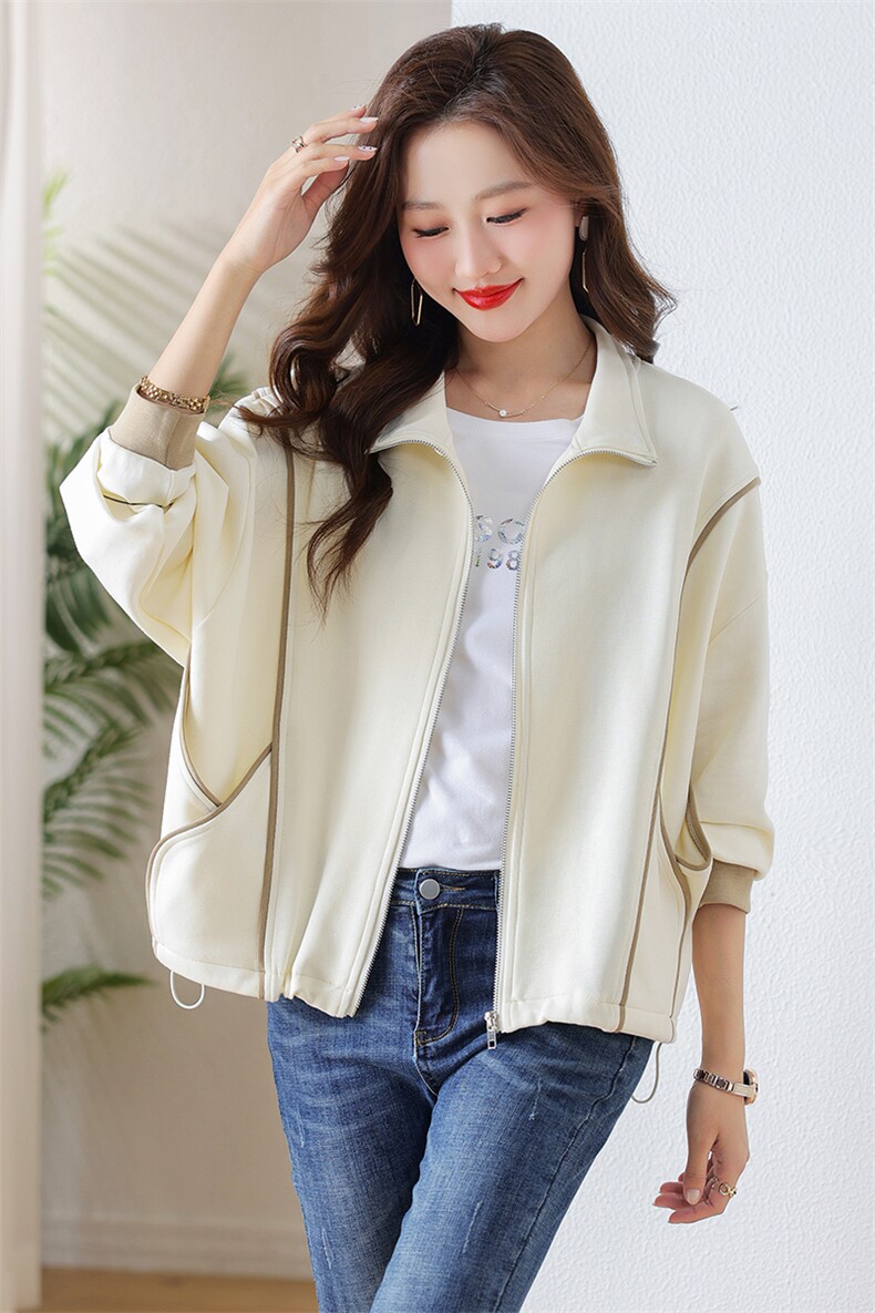25年新款休闲年轻马甲款卫衣外套PX2502S0137,女装短外套,曼沙奕珂