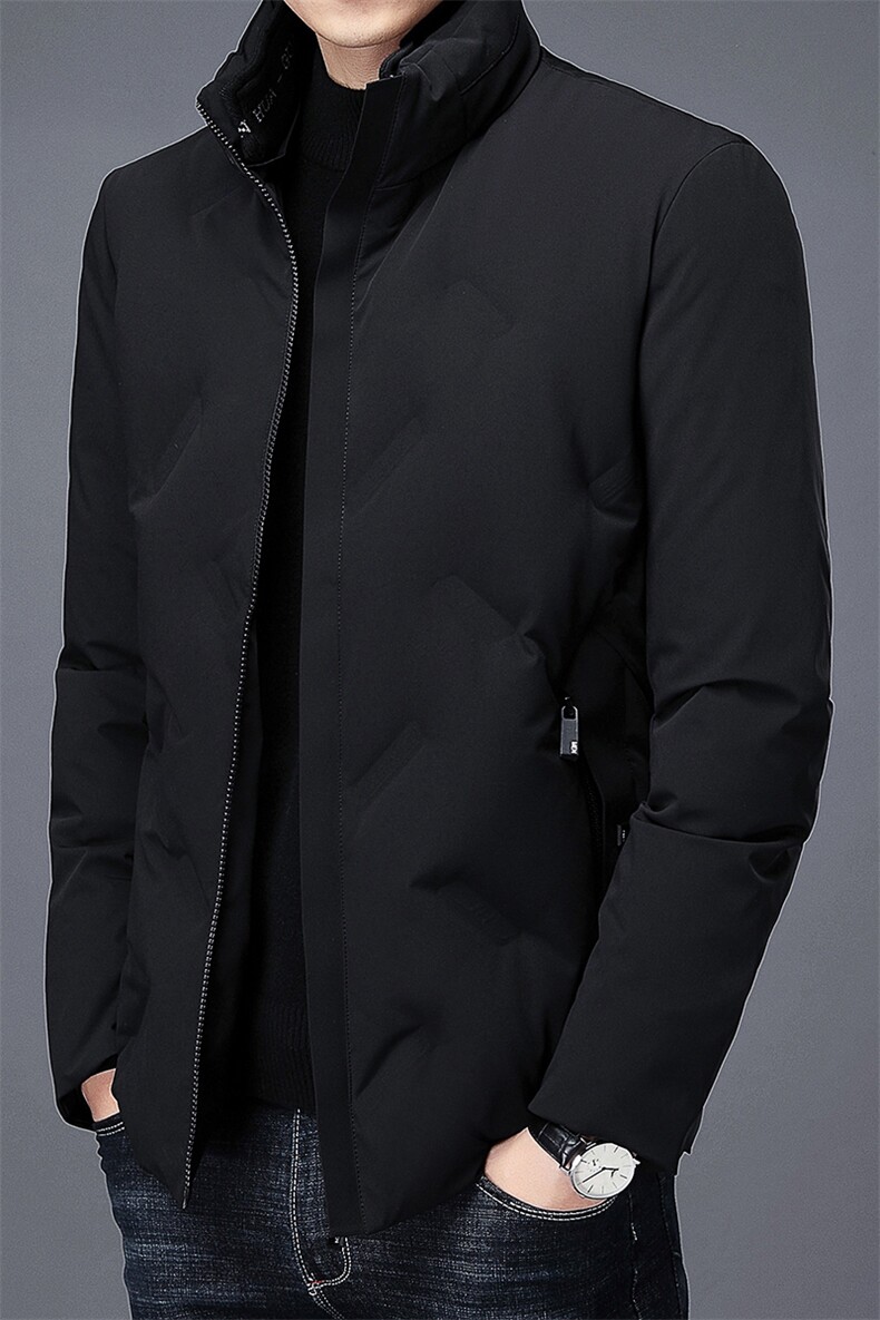 2023新款冬装羽绒服中青年男士加厚保暖防寒立领外套AJY2081-P190,男装羽绒服,电商B212（原钱塘6029）