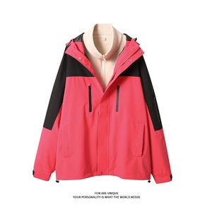 【真三防三合一冲锋衣】DZ2181-TP215299 冬季撞色保暖夹克男图片
