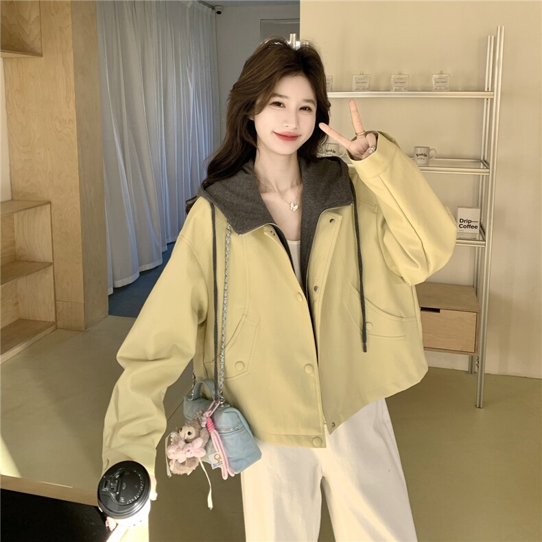 春装新款假俩件皮衣2c307-902-p165k268,女装皮衣,2C307