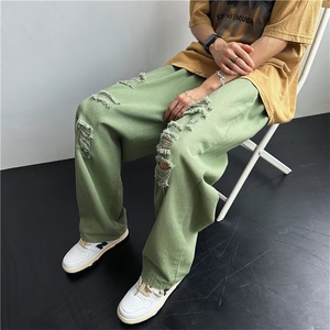 青春流行ins男直筒水洗牛仔裤TG21 P45图片