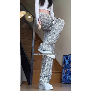 灯芯绒裤子男春秋款潮流百搭休闲裤加绒加厚美式复古扎染脏脏裤图片