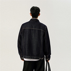 不褪色2025新高品质牛仔夹克宽松韩版工装潮流水洗外套N101/P105，男装工装外套，星座202