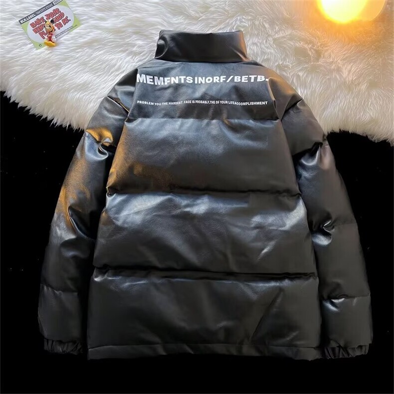 皮衣加厚棉衣男冬季棉袄外套韩版潮流面包服M8858P120,男装皮衣,星座1116-2