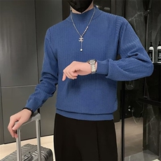 数据款毛衣男士秋冬季针织衫保暖线衣包芯纱半高领打底衫男M803，男装针织衫/毛衣，星座1116A-2（原606A-1）
