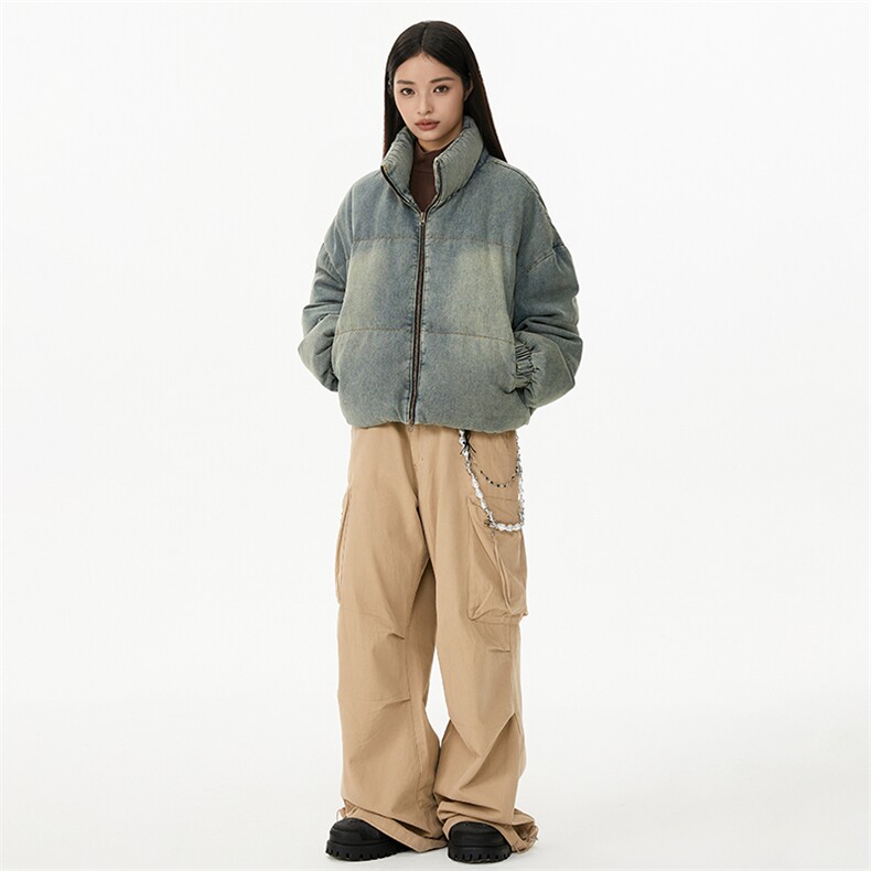 新款中性风白墙羽绒防风短款立领羽绒服225-2-Y202-P218,男装羽绒服,星座225-2