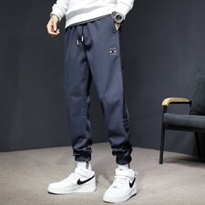 22年抖音秋季新款直筒休闲束脚仿牛仔裤男百搭长裤子潮K552，男装休闲裤，星座815-2