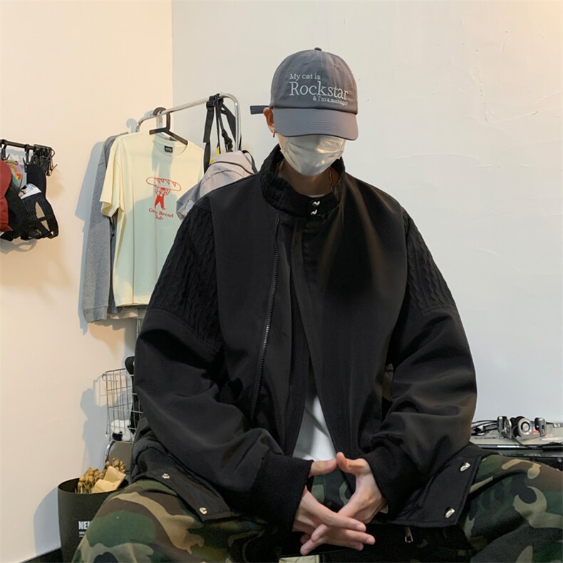 抖音直播！垫肩阿尔法飞行员夹克男XH35-70,男装夹克,电商B367