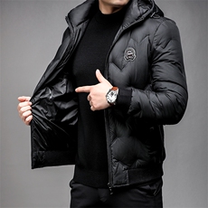 羽绒服冬季男装90%白鸭绒羽绒服立领加厚时尚青年外套HP8805-P305，男装羽绒服，星座1105-3