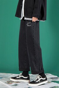主推秋冬心电图牛仔裤宽松直筒老爹裤X715  NZ007 批45控68图片