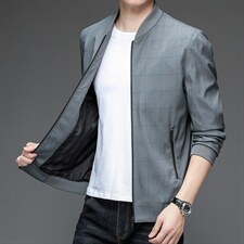 男士翻领夹克2023新款春秋季休闲韩版潮流男装潮牌上衣外套男装，男装夹克，电商B212（原钱塘6029）