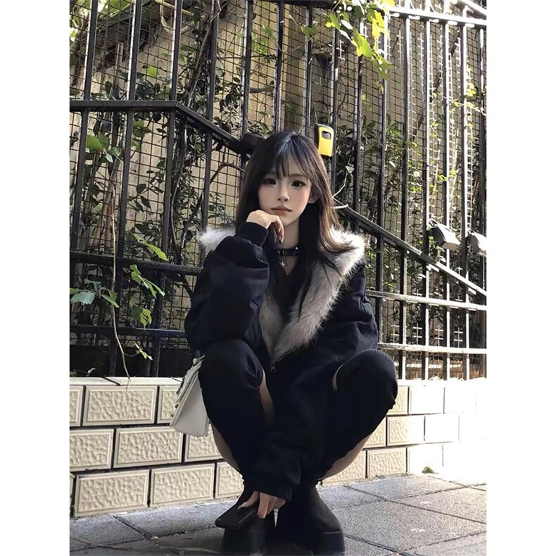 现货高品质美式高街冬季重磅硬挺短款座山雕毛领棉衣男女加厚外套,男装棉衣,电商A486-1
