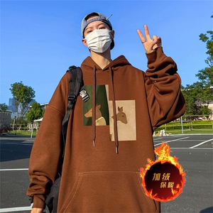 500克重磅秋冬美式加绒加厚卫衣外套 DL161常规特P35绒特P40图片