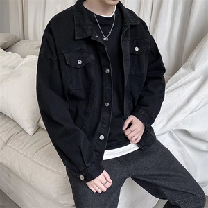 牛仔外套男女韩版宽松学生潮牌复古百搭bf工装夹克上衣JK094-P55,校服是一个学生的基本穿搭图片