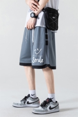 ！2023夏季男士冰丝速干短裤潮牌印花运动五分裤DK609P30，男装休闲裤，电商B220