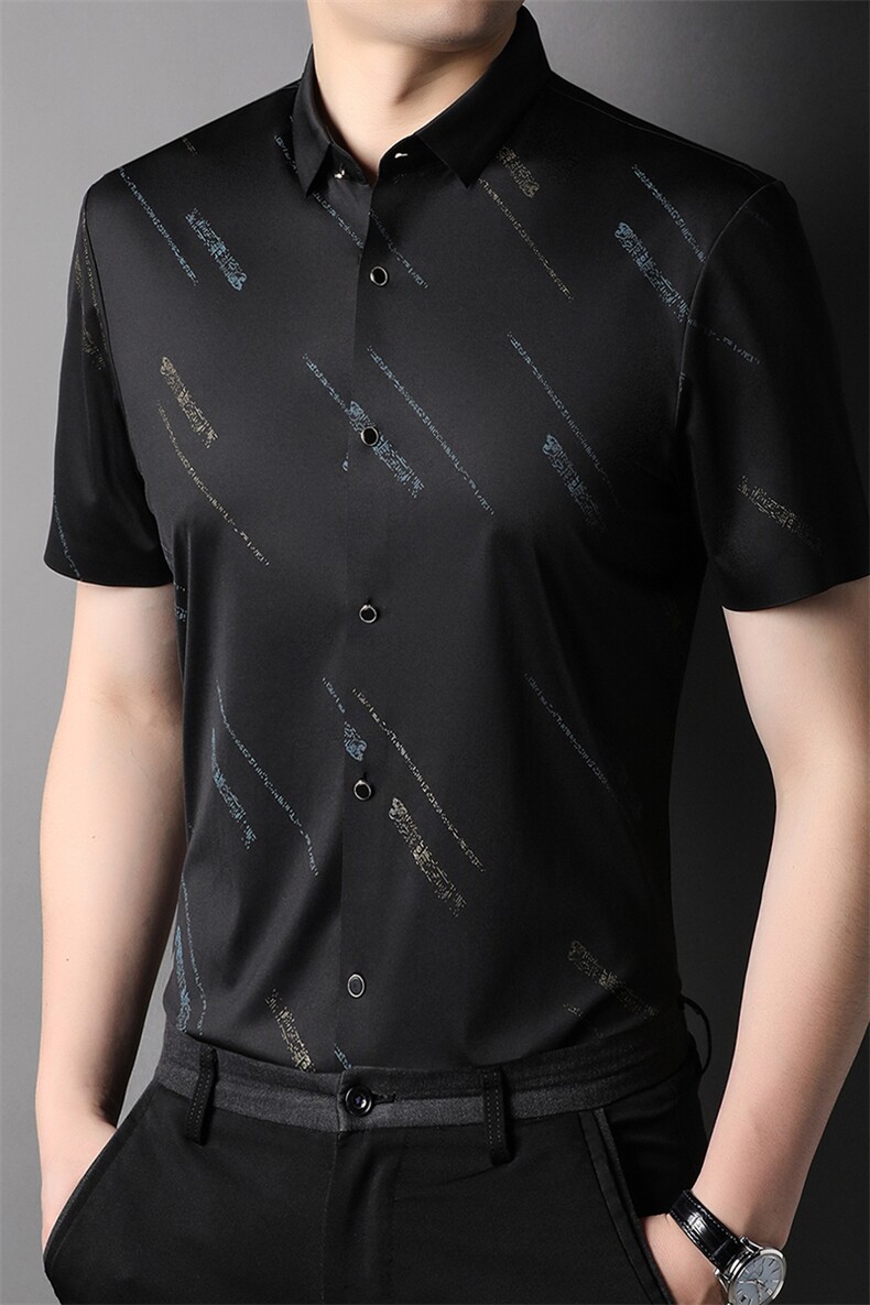 J1033A钱塘2020-1夏季新款男士无痕短袖衬衫跑量精品P62,男装衬衫,钱塘207-1