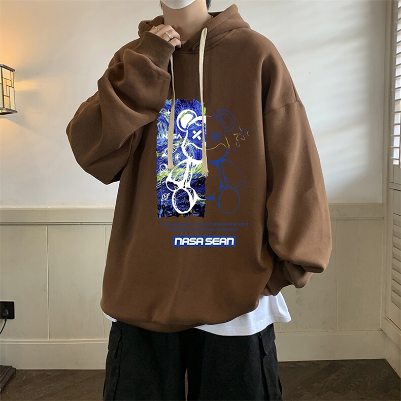 纯棉连帽卫衣男大码运动帽衫宽松薄WY2290-P35,男装卫衣,电商A040