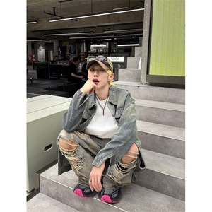 秋季新款美式复古夹克水洗外套 GW059 P68图片
