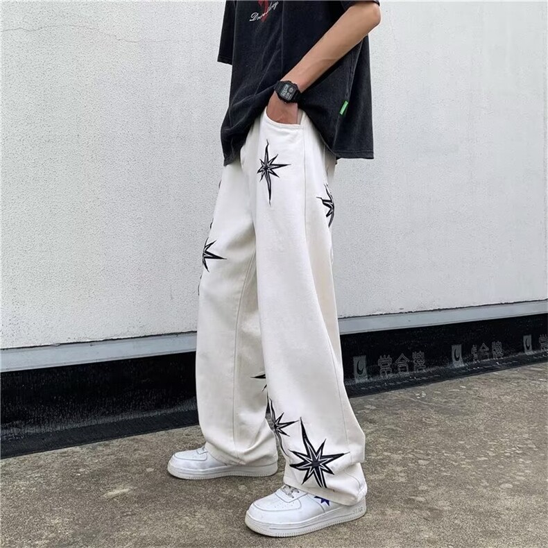美式牛仔裤男春秋新款休闲直筒裤NZ901P45图片