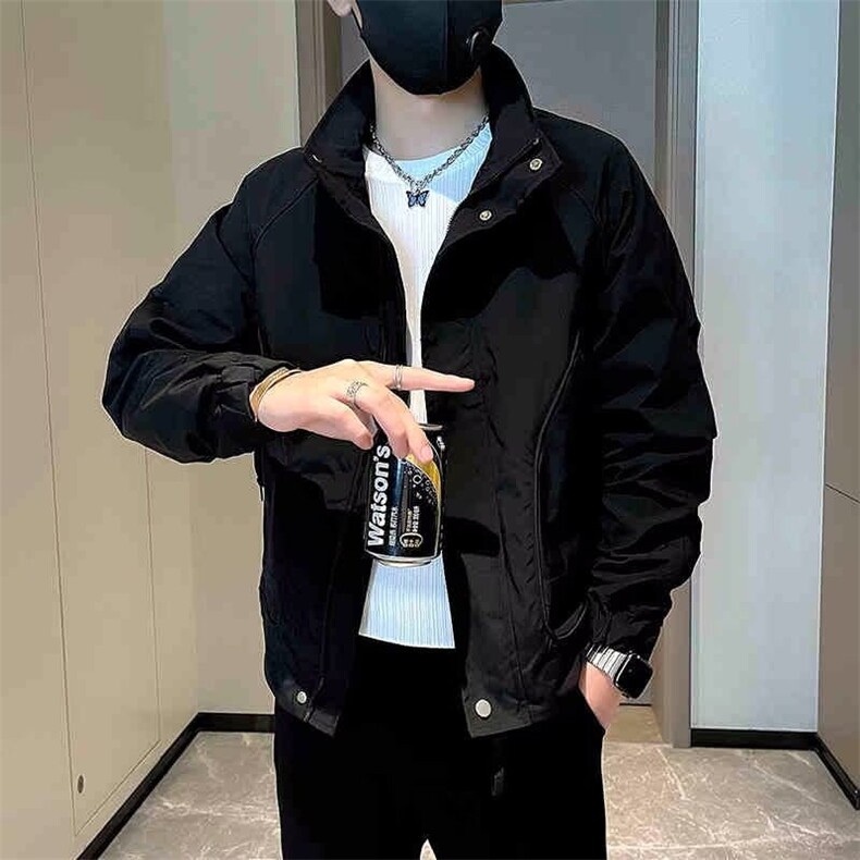男装外套夹克2026秋季新款美式休闲修身显瘦气质精神小伙痞帅，男装夹克，星座218-1（原230）